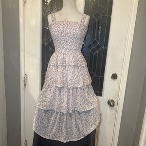 Mimi Chica Floral Smocked Dress